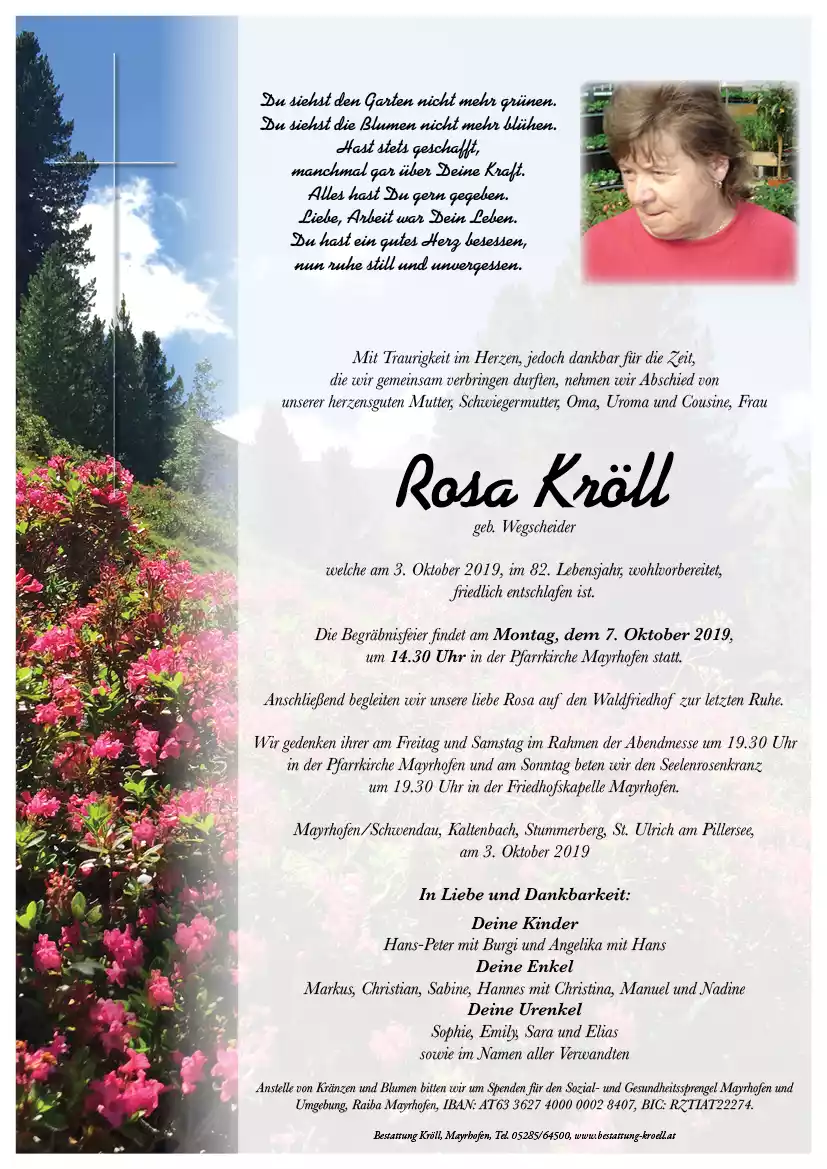 Parte von Rosa Kröll